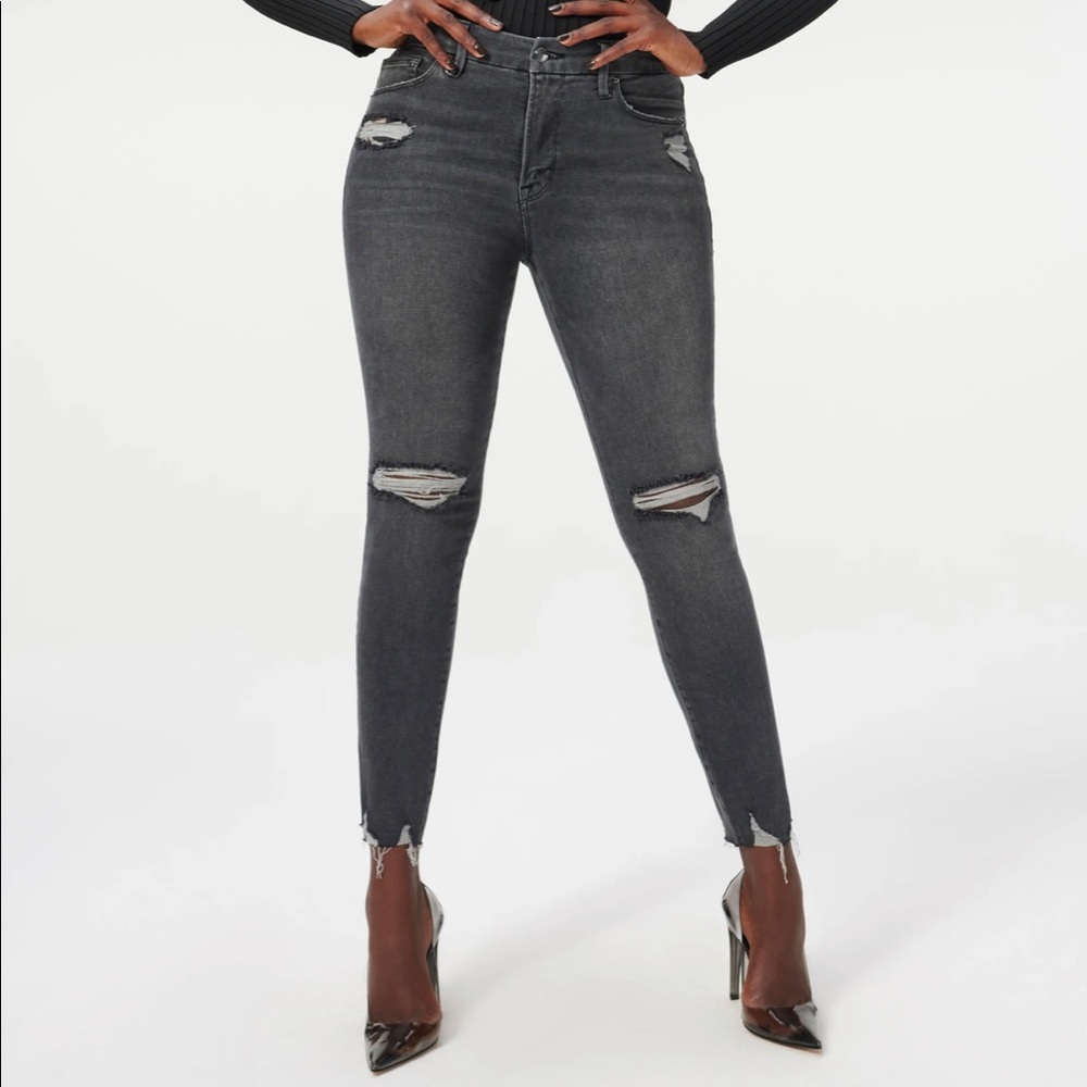 NWT Good American Good Legs with printed pockets